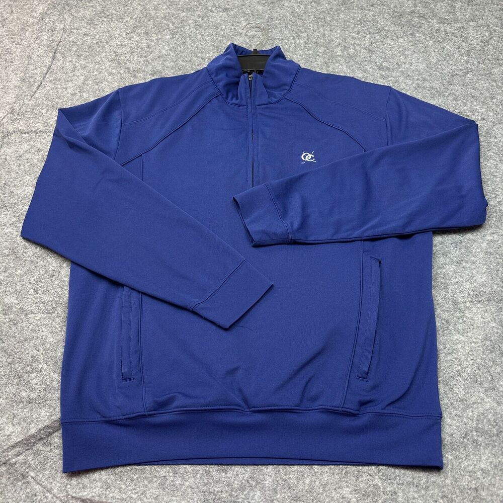 Donald Ross Pullover Mens Medium Blue 1/4‎ Zip Golf Activewear Light Jacket
